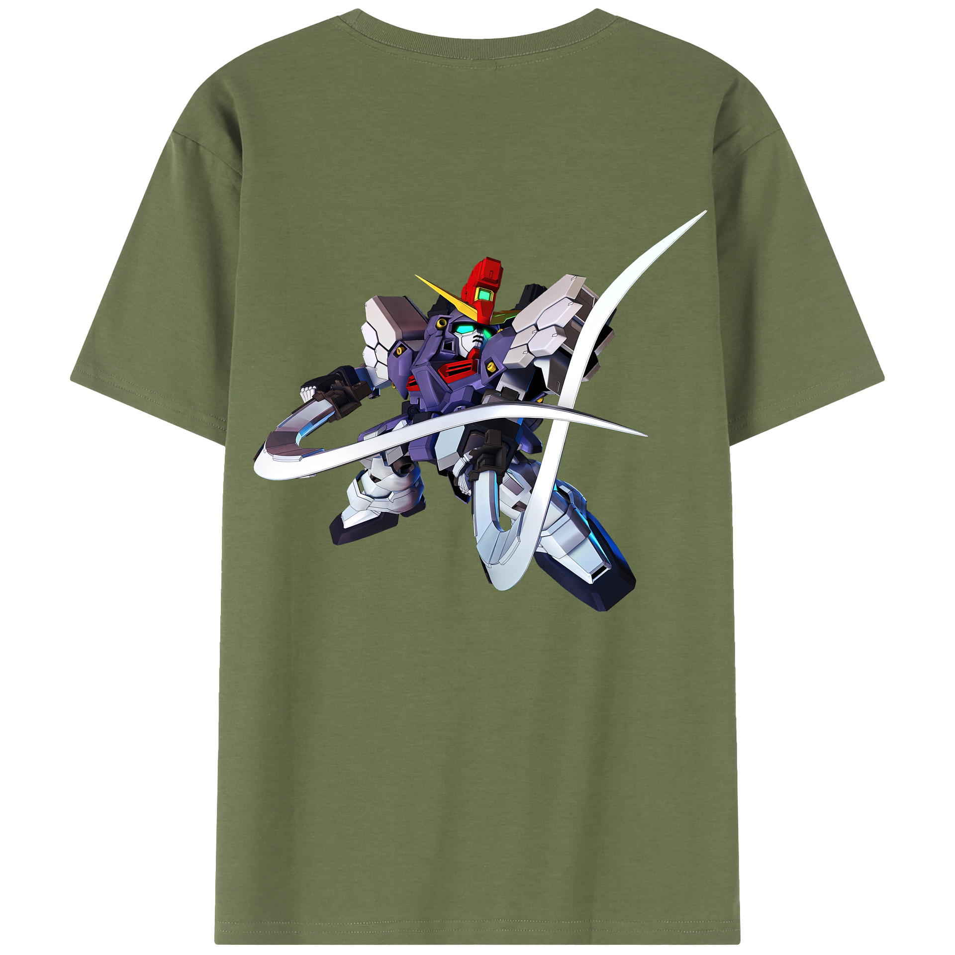 （画像用） 機動戦士ガンダム Mobile Suit Gundam 綿100％半袖Tシャツ（背面プリント）